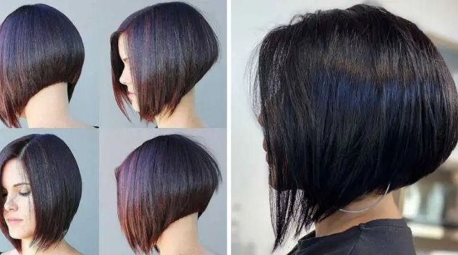 21 elegantes ideas de cortes de pelo Bob invertidos, cortos y apilados