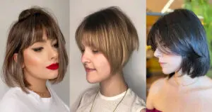 19 elegantes cortes de pelo cortos de Bob con flequillo