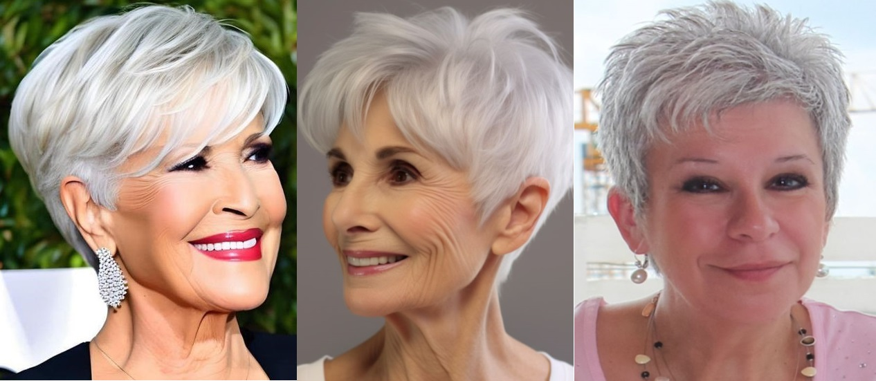 15 peinados increíbles con canas para mujeres mayores de 70 años