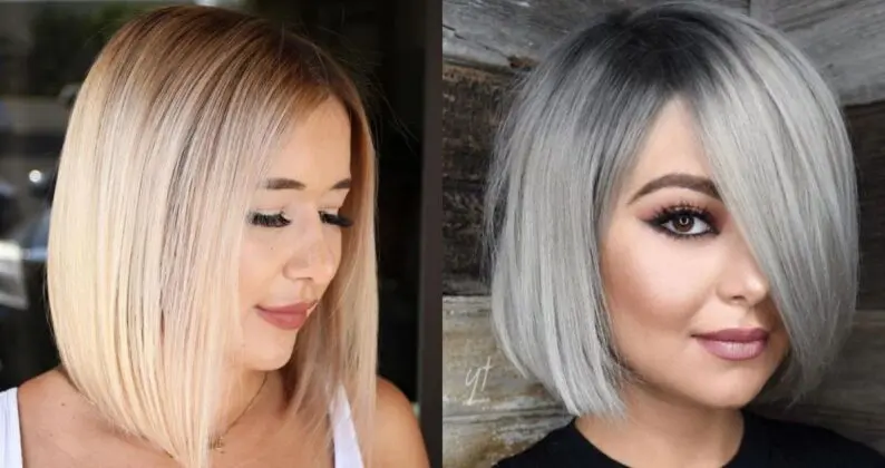 35 bobs elegantes y atrevidos para caras redondas