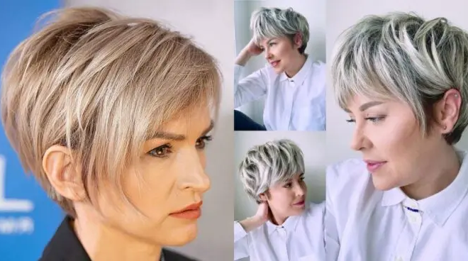 Las 26 mejores ideas de peinados de pelo Pixie con flequillo para mujeres