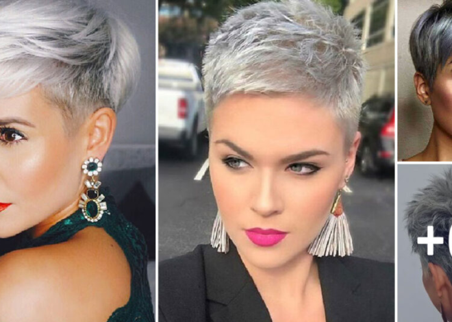 21 lindos cortes y estilos de cabello corto y gris