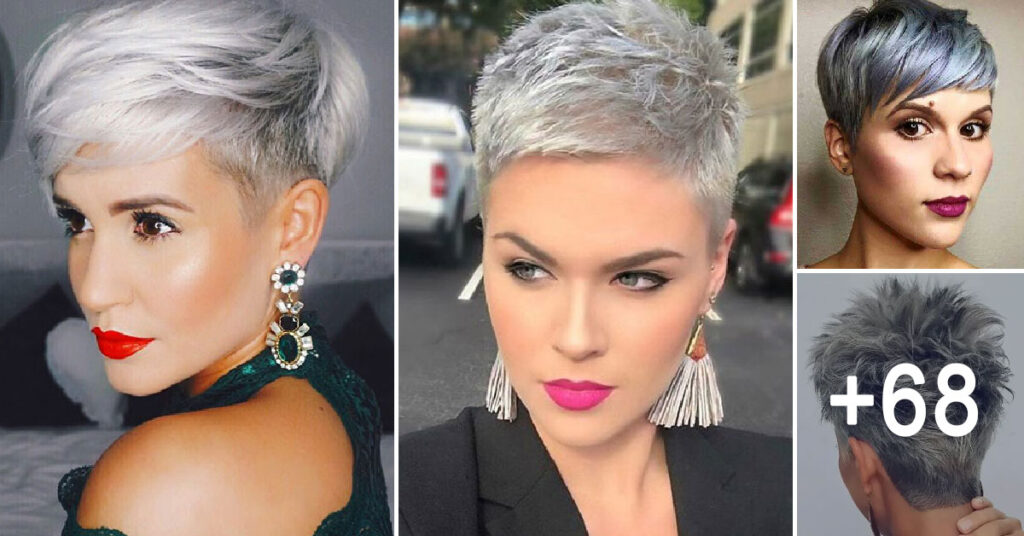 21 lindos cortes y estilos de cabello corto y gris