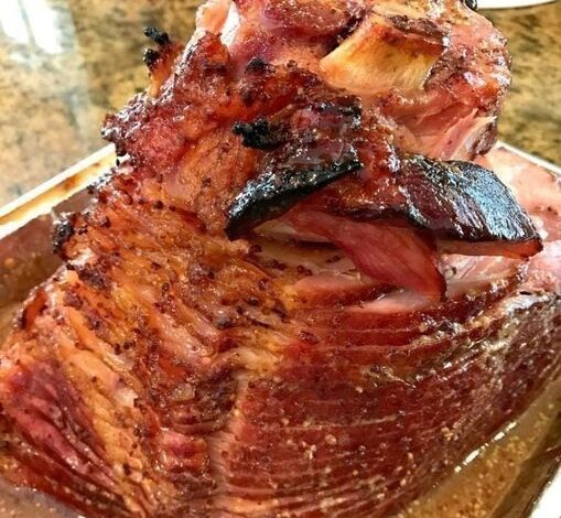 Receta navideña de jamón al horno con miel