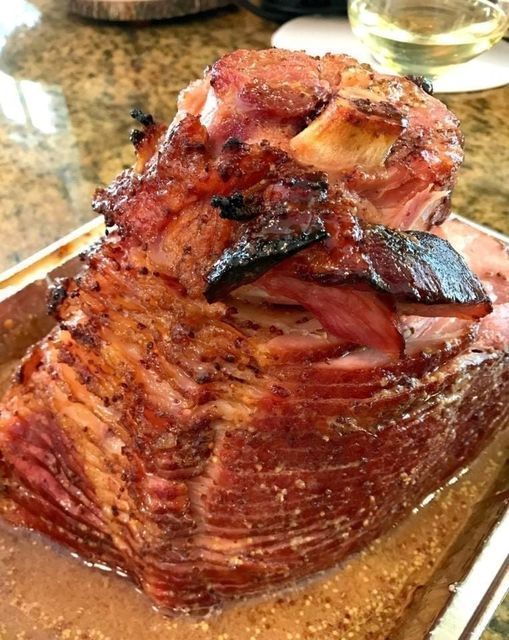 Receta navideña de jamón al horno con miel