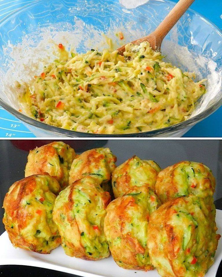 Muffins salados rellenos de calabacín: ¡húmedos y fragantes!