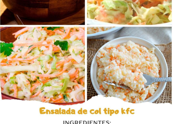 Ensalada de col tipo kfc