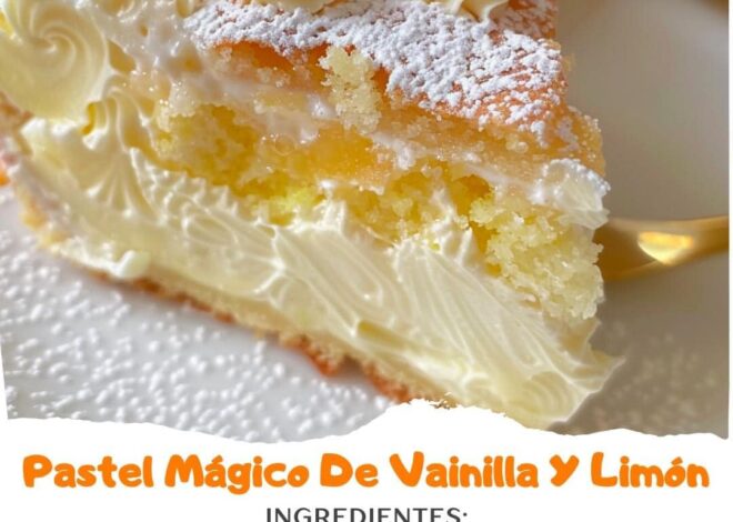 Pastel Mágico de Vainilla y Limón