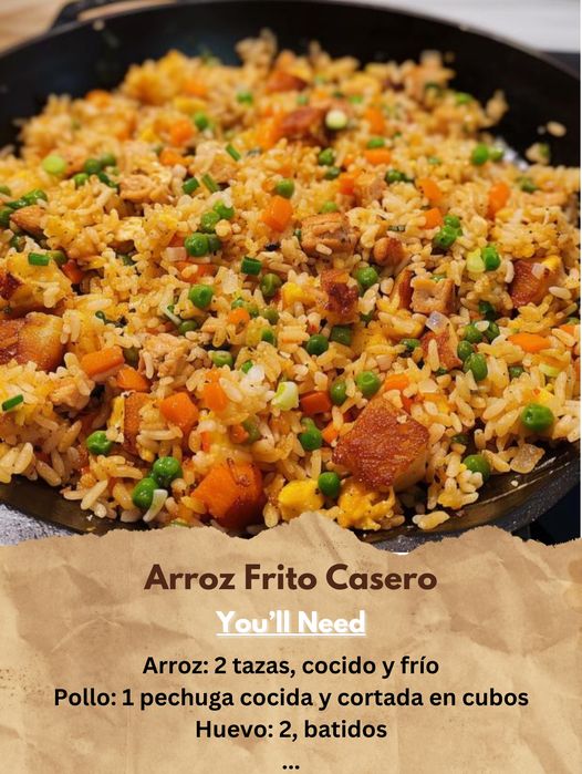 Arroz Frito Casero Sabroso