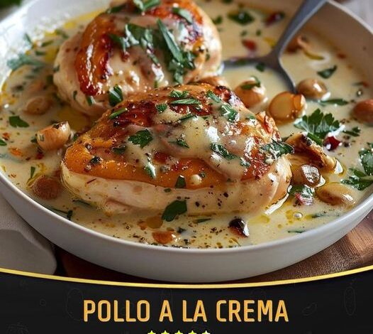 RECETA DE POLLO A LA CREMA