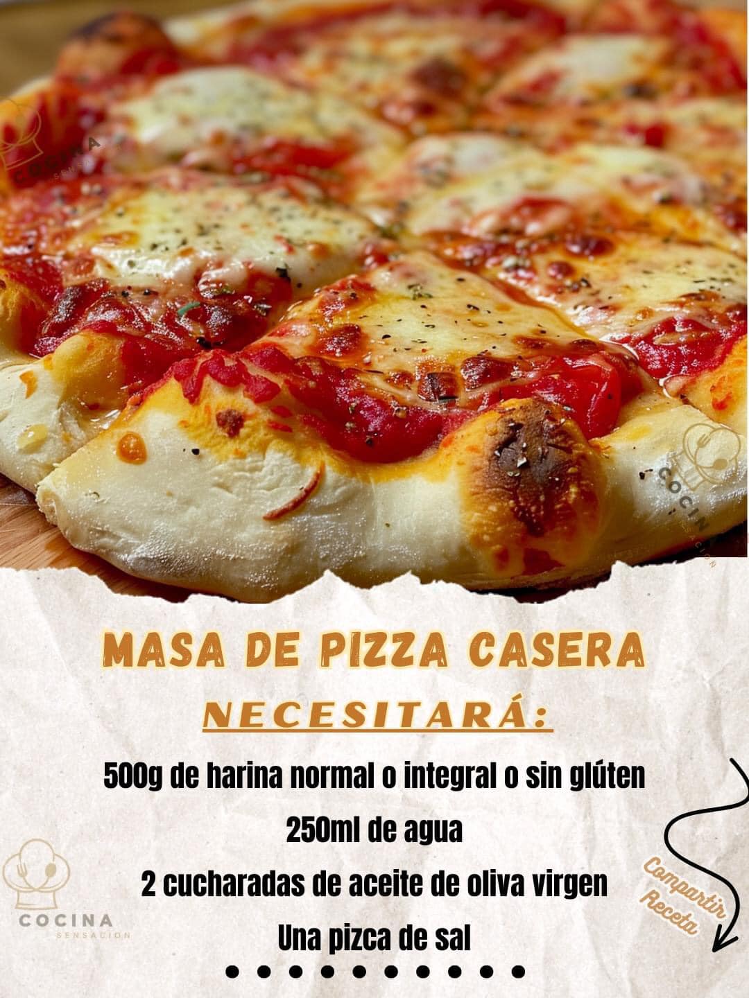 MASA DE PIZZA CASERA