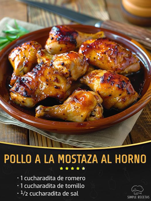 Pollo a la Mostaza al Horno