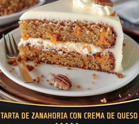 TARTA DE ZANAHORIA CON CREMA DE QUESO