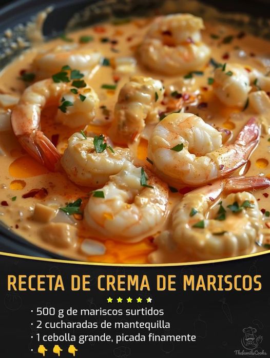 RECETA DE CREMA DE MARISCOS