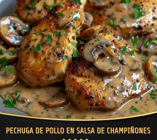 Pechuga de Pollo en Salsa de Champiñones