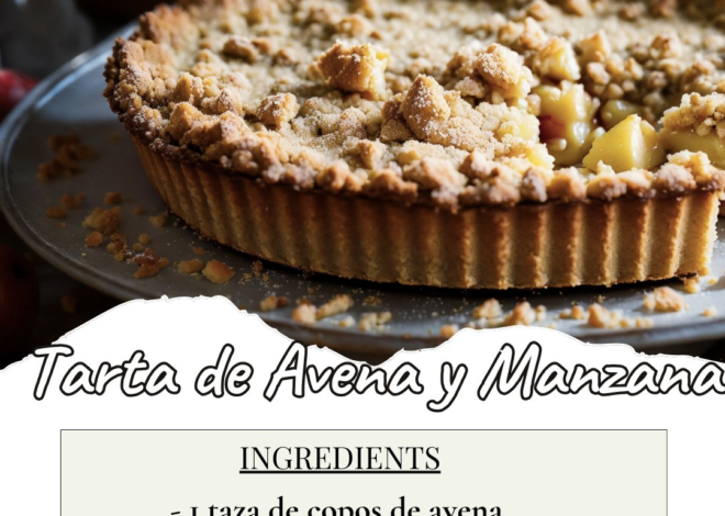 Tarta de Avena y Manzana 