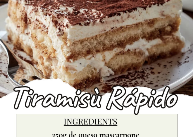 Receta de Tiramisù Rápido