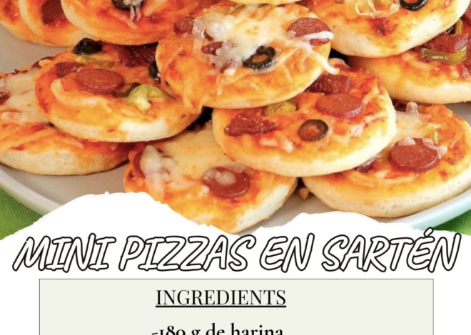 MINI PIZZAS EN SARTÉN 