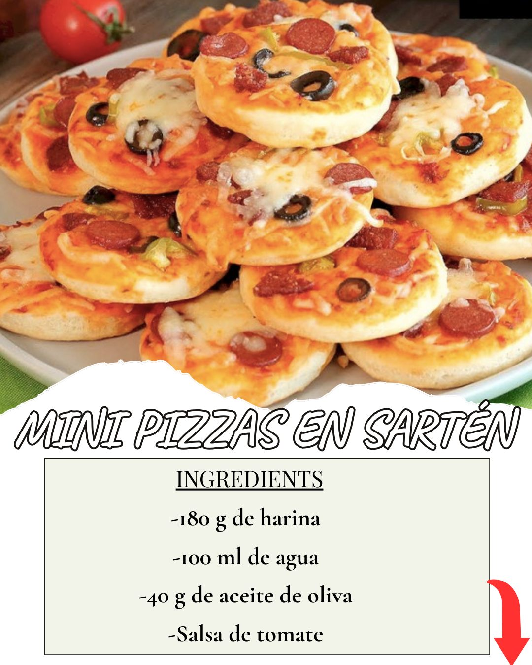 MINI PIZZAS EN SARTÉN 