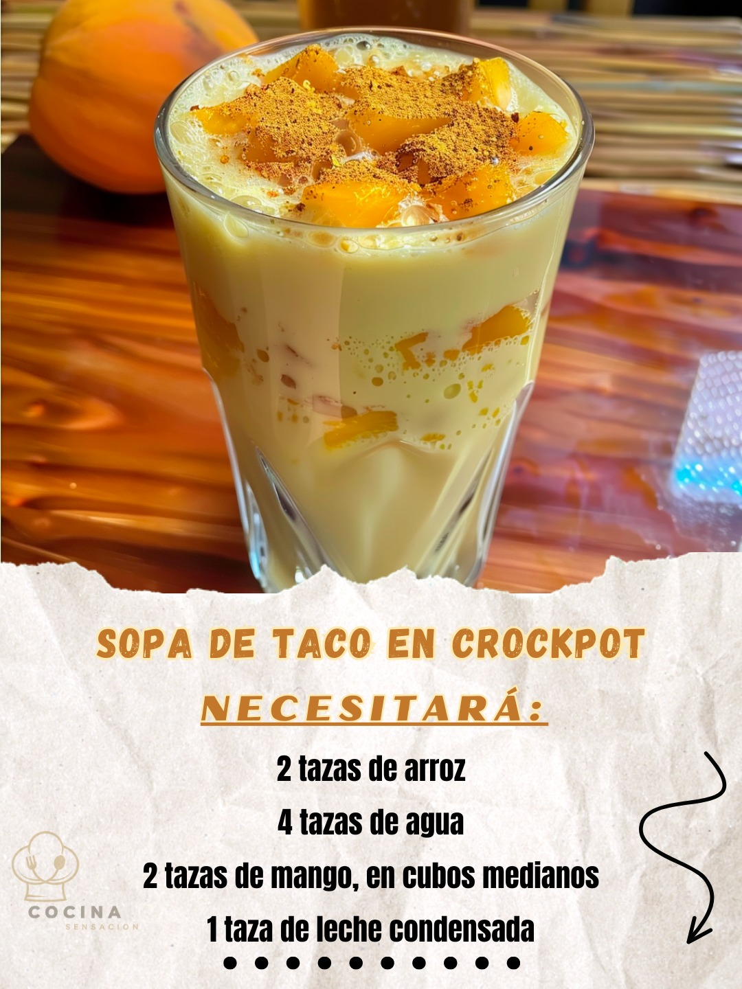 Horchata de mango