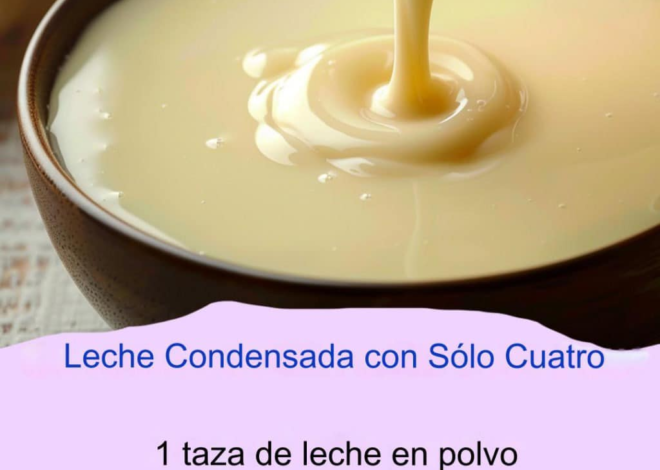 LECHE CONDENSADA CASERA CON SÓLO CUATRO