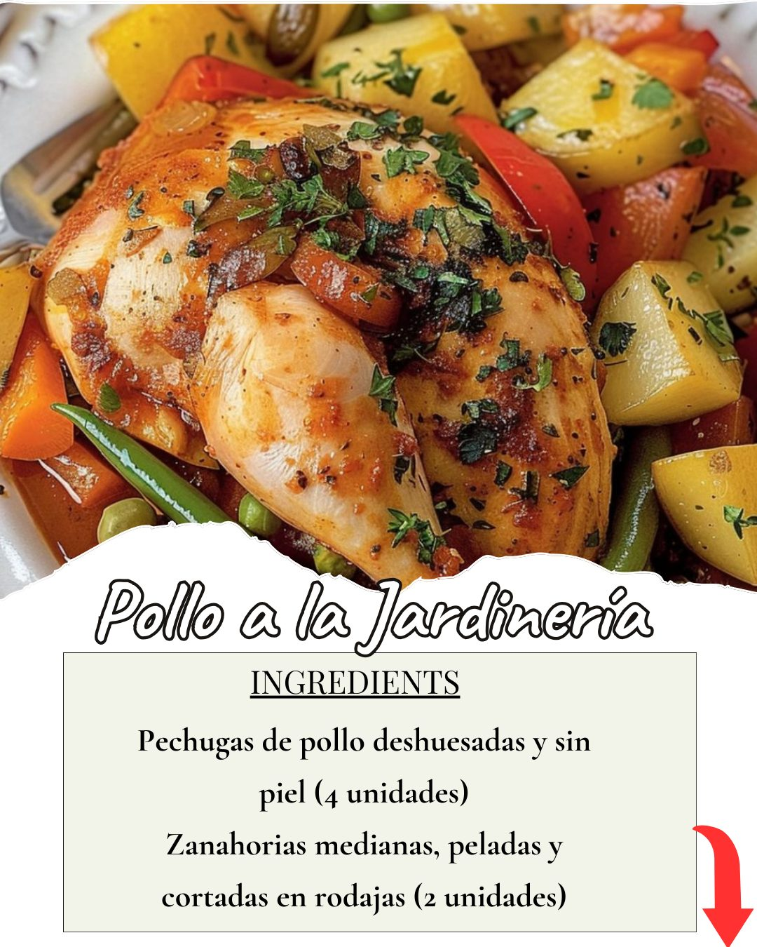 Pollo a la Jardinería