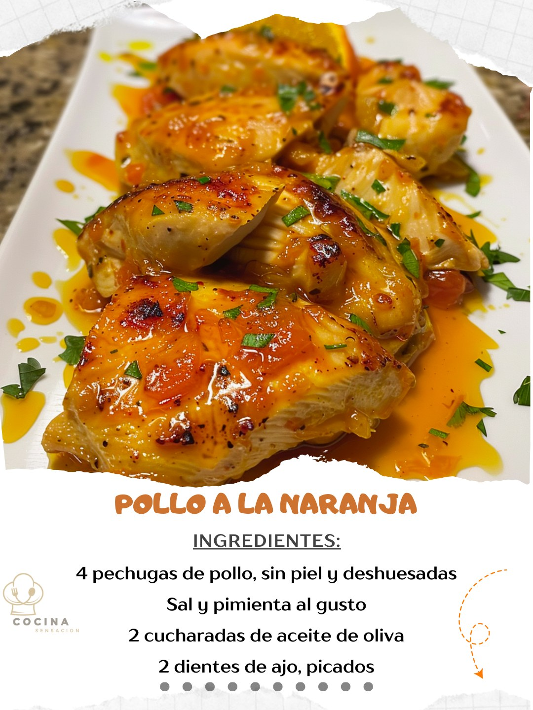  POLLO A LA NARANJA 