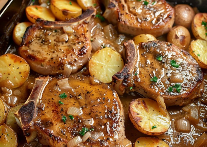 Chuletas de cerdo asadas