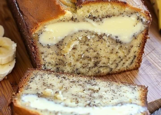 Pan de plátano con queso crema: ¡ligero, húmedo y delicioso!