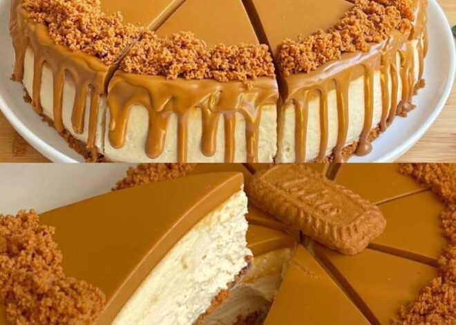 Deliciosa tarta de queso inspirada en Biscoff