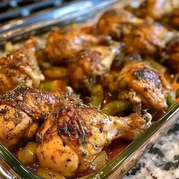 Pollo a las cuatro caramelizadas