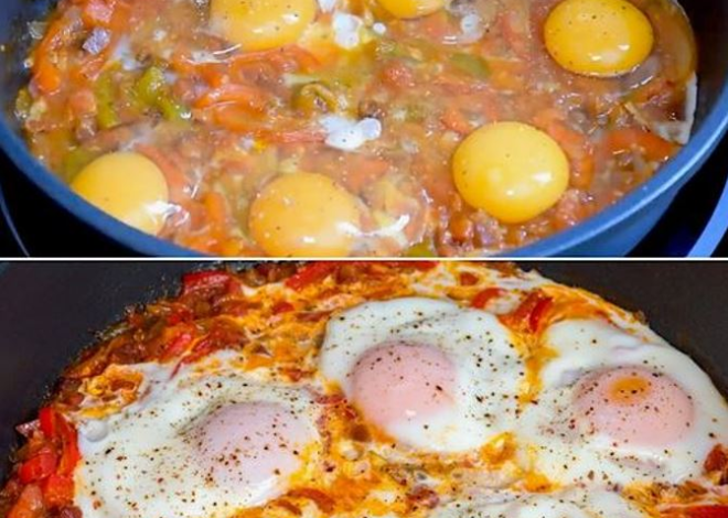 HUEVOS CON PIMIENTOS 