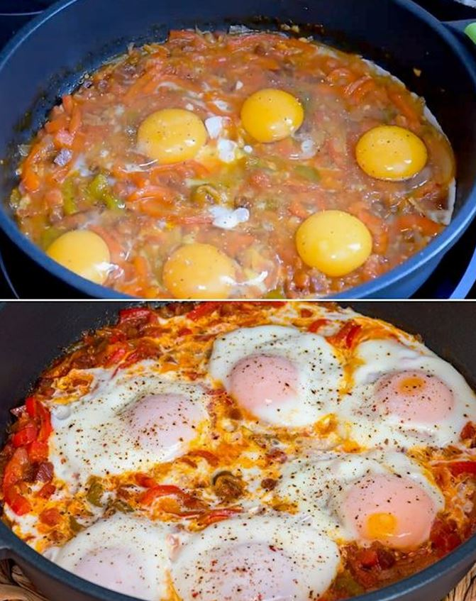 HUEVOS CON PIMIENTOS 