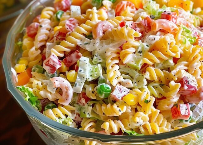 Ensalada De Pasta Rápida Y Fácil