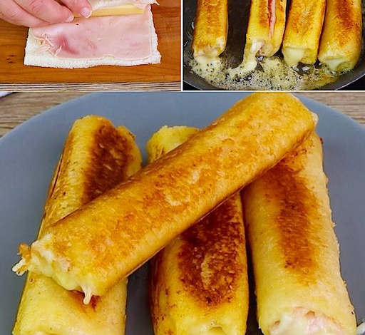 ROLLITOS DE JAMÓN Y QUESO CON PAN MOLDE