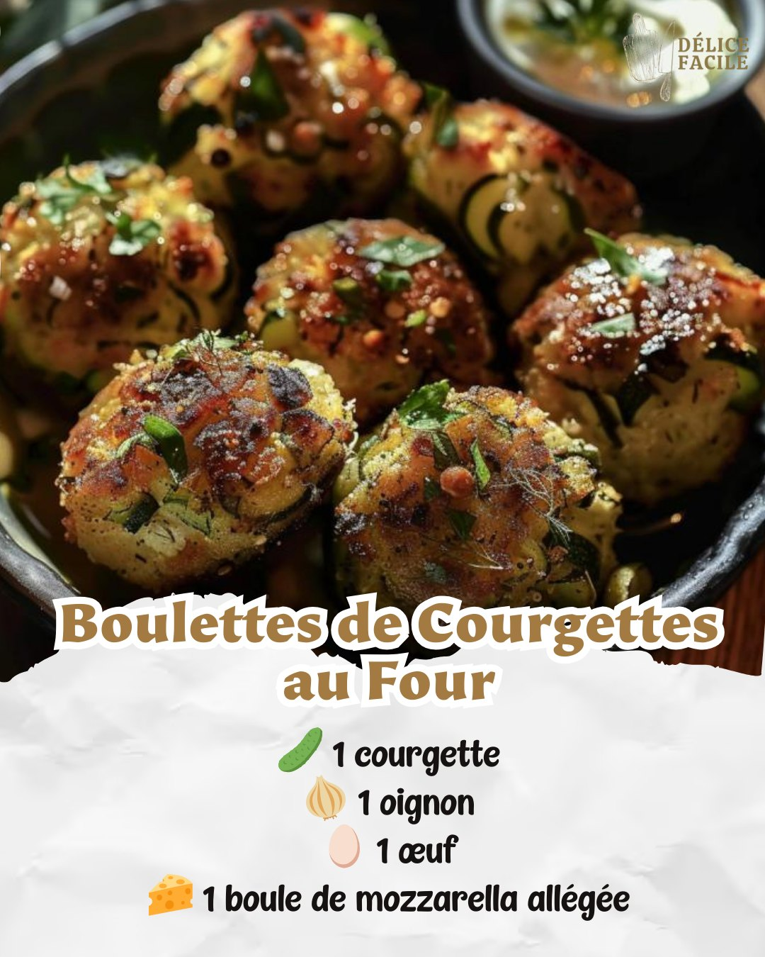 Boulettes de Courgettes au Four 