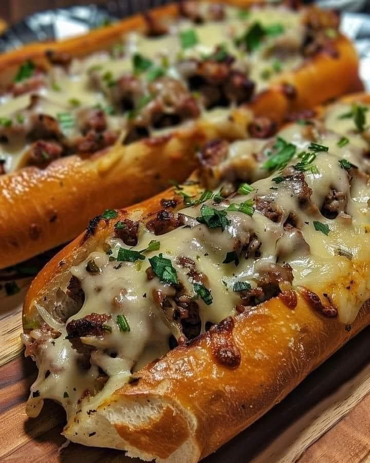 Pan de ajo Philly Cheesesteak