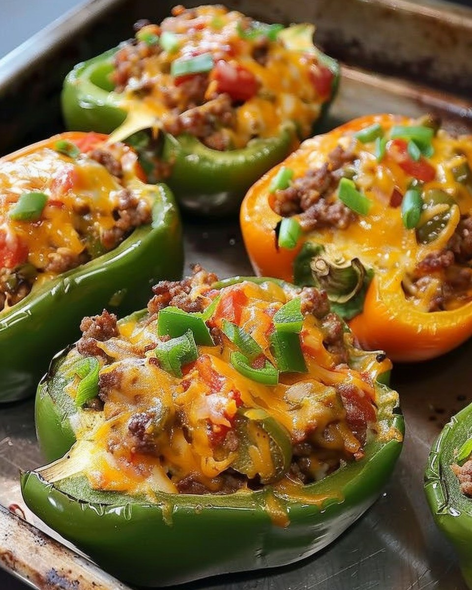 Taco de Pimientos Rellenos (Pimientos Rellenos Keto)