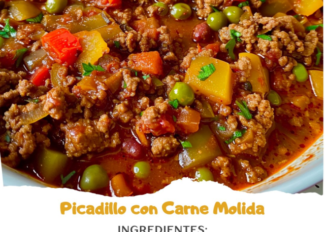 Picadillo con Carne Molida 