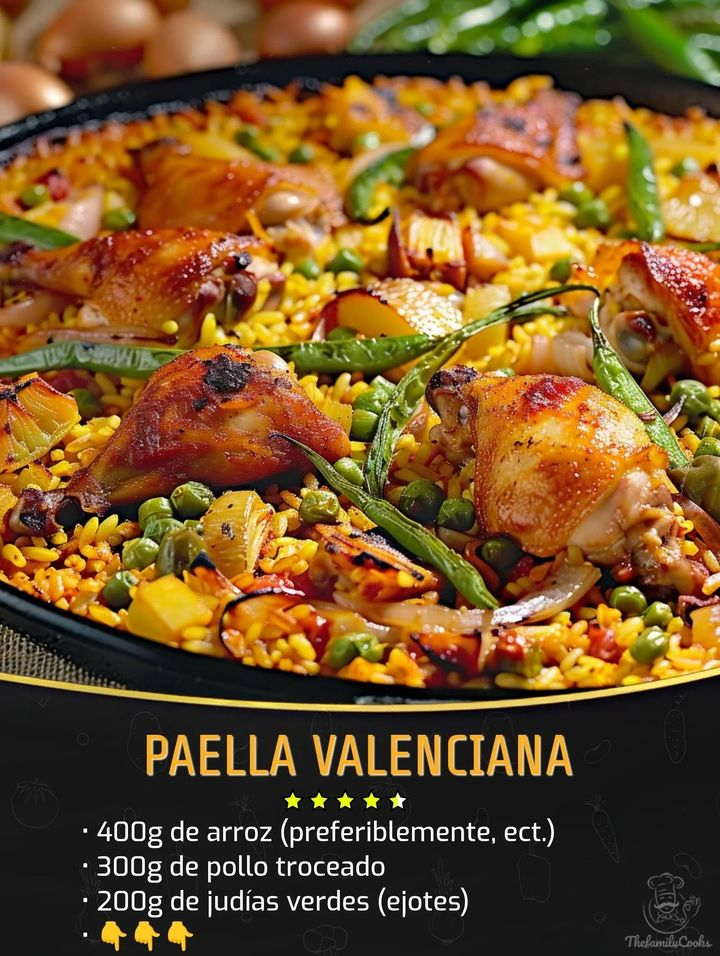 RECETA DE PAELLA VALENCIANA