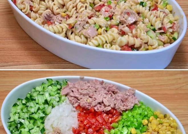 RECETA ENSALADA DE PATES FRÍOS AU THON