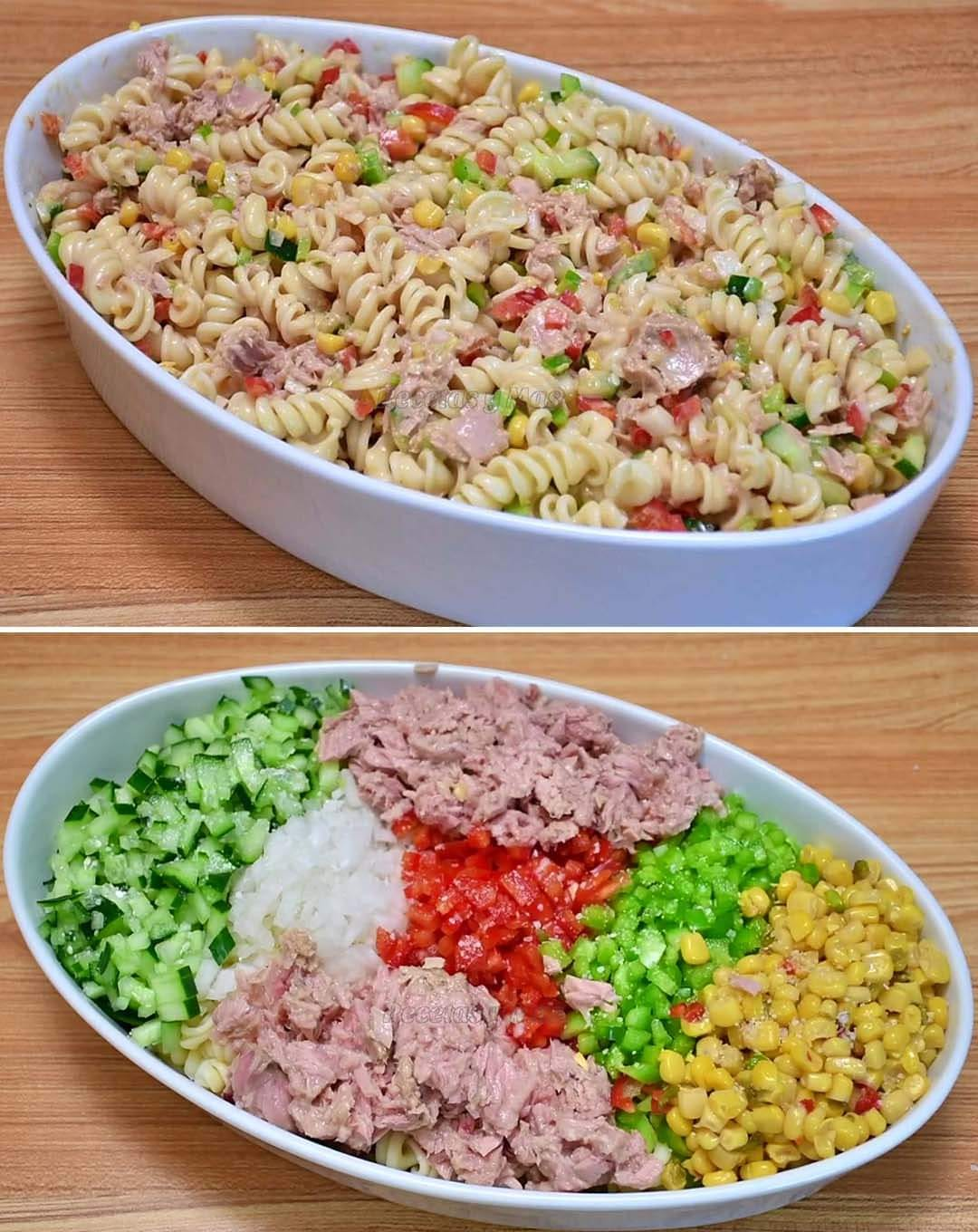 RECETA ENSALADA DE PATES FRÍOS AU THON