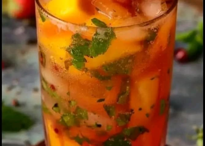 MOJITO DE FRESA Y MANGO.