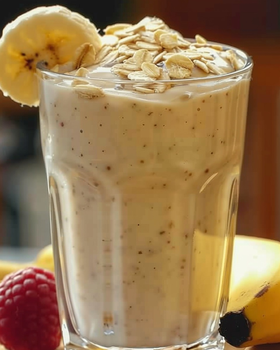 Batido de Avena, Plátano y Miel