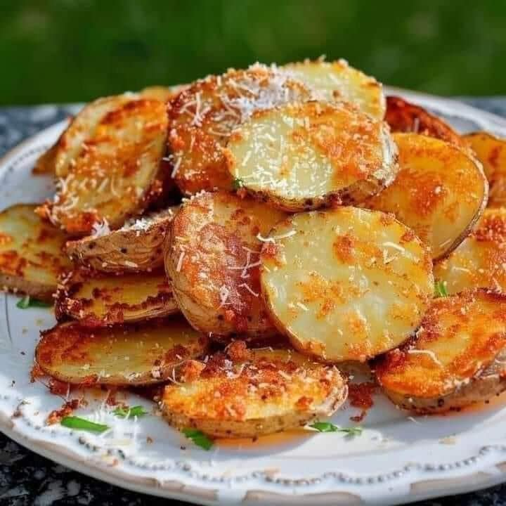 Patatas crujientes al parmesano