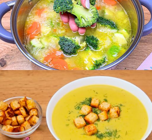 Sopa de verduras para aliviar el estómago