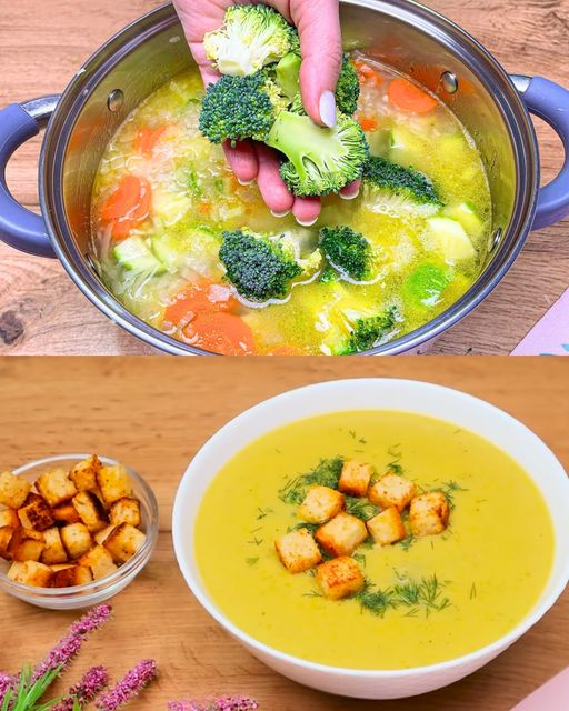 Sopa de verduras para aliviar el estómago