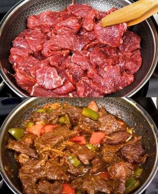 ¡Carne tierna al estilo chino, fácil y rápida!