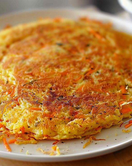 Tortilla de Zanahoria y Queso