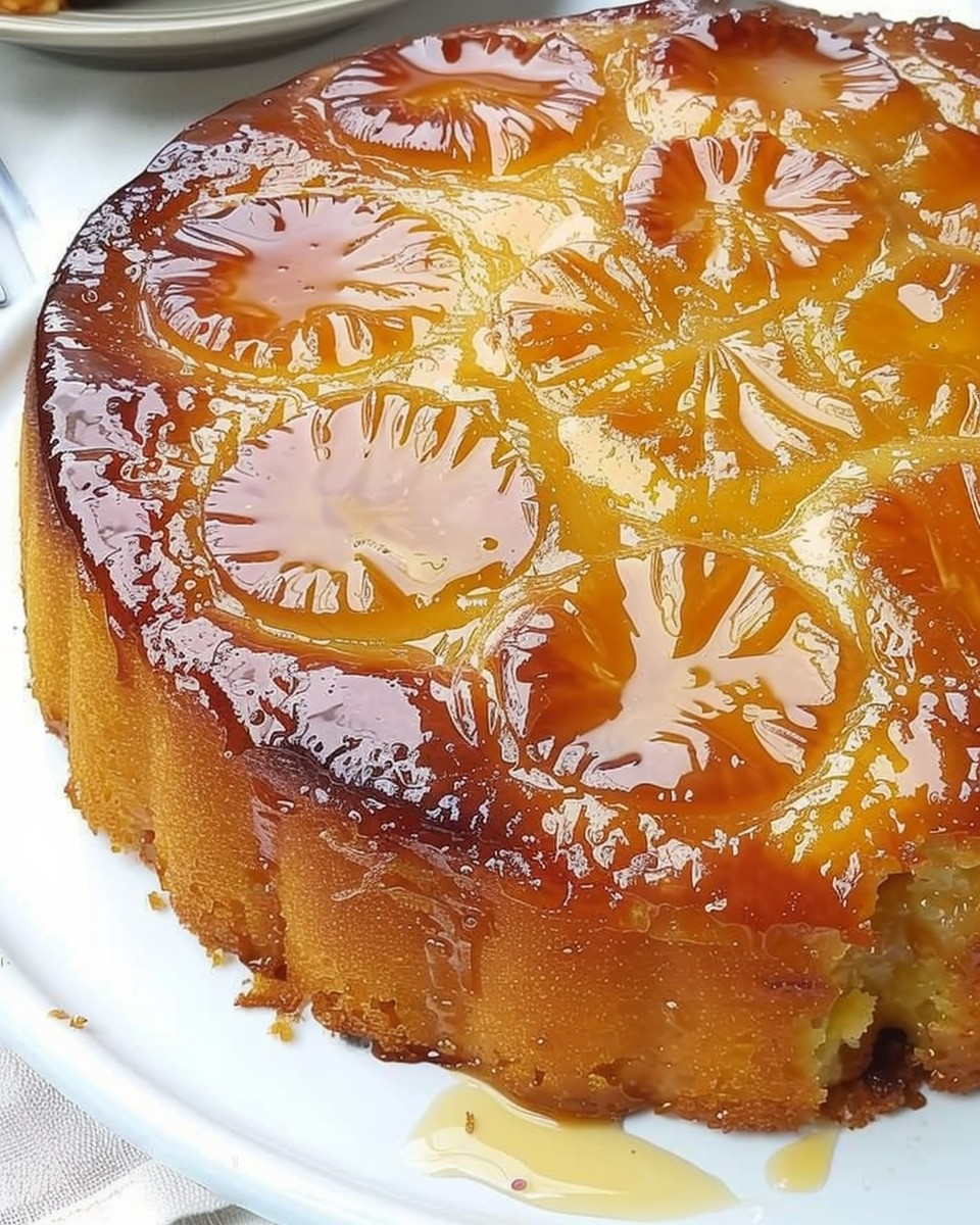 Flan Volteado de Piña